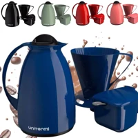 Imagem da promoção Kit Garrafa Térmica + Filtro Café + Açucareiro 350 Ml