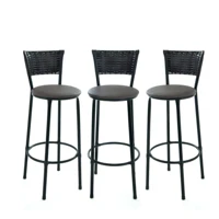 Imagem da promoção 3 banquetas alta de cozinha junco Café bancada balcão bares área gourmet