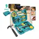 Kit Maleta Ferramentas 9 Peças – Martelo, Alicate, Chave, Trena Portátil em oferta