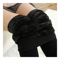 Imagem da promoção Meia Calça Flanelada Legging Térmica Com ou Sem pé Cintura Alta FIO 80 Preta Meia interna forrada