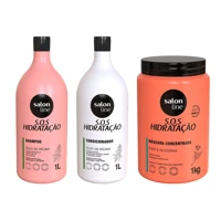 Imagem da promoção Kit SOS Hidratação Turbinado com Máscara Cachos e Crespos Salon Line