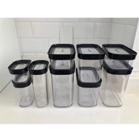 Imagem da promoção Kit Conjunto Cozinha Com 9 Potes Herméticos para Mantimentos e Temperos - 09 Peças