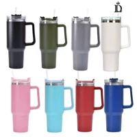 Imagem da promoção Copo Térmico Inox Alça Flip Straw SEM LOGO com canudo INOX 1200ml