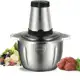 Picador De Alimentos 2L 3L Moedor Elétrico Triturador Potente Carne Legumes Temperos Inox 110v/220v em oferta
