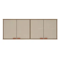 Imagem da promoção Armário Suspenso Aéreo Para Cozinha 4 Portas Off White - Design Nórdico Funcional, Compacto E Modern