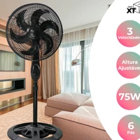 Imagem da promoção Ventilador De Coluna De Chão Turbo Vento Forte 3 Velocidades 110v/220v