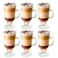 Imagem da promoção Conjunto 6 Xícaras Taca Alta Capuccino Chocolate Café 125ml