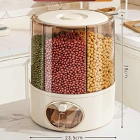 Imagem da promoção Dispenser Giratório 360 Armazena Grãos Cereal Hermético Compacto Livre BPA Cozinha