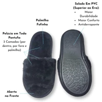 Imagem da promoção Pantufa feminina Aberta Em Pelúcia de Alta Qualidade