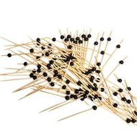 Imagem da promoção Kit 100 Palitos de Bambu Para Petisco Decorado Preto