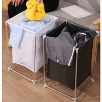 Imagem da promoção Cesto de Roupa Suja Inox Organizador Multiuso com Suporte organizador de Brinquedos