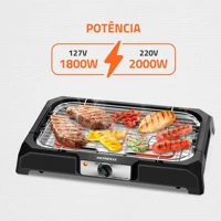 Imagem da promoção Churrasqueira elétrica portátil 2.000 watts Grand Steak & Grill - CH-