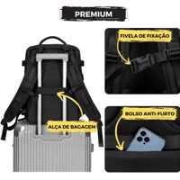 Imagem da promoção Mochila Feminina Masculina Executiva de Viagem Notebook Grande