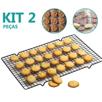 Imagem da promoção Kit 2 Grades para Resfriar Alimentos Bolos e Biscoitos Antiaderente Clink 40cm x 25cm