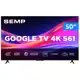 Smart TV 50" Semp 4K UHD LED S61 Google TV AiPQ Pro Google Assistente 3 HDMI em oferta