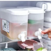 Imagem da promoção 3L Suqueira Plastica com tampa para Geladeira Com torneira capacidade 3,5litros para agua saborizada