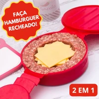 Imagem da promoção Forma Molde Para Fazer Hambúrguer Recheado Artesanal Caseiro Plasutil