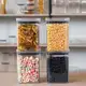 Escolha Seu Kit Potes Herméticos para Mantimentos de Cozinha Alimentos Armário Acrílico Plástico em oferta