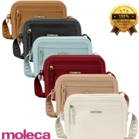 Imagem da promoção Bolsa Feminina Transversal Moleca 50048 Alça Ombro Ajustável Quadrada Casual Tiracolo Média Original