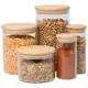 Kit 5 Potes Herméticos Redondo Tampa Bambu Mei - Mimo Style em oferta
