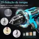 Parafusadeira/Furadeira 21V/12V C/ Kit Maleta COM DUAS em oferta