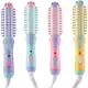 Escova Secadora e Mini Chapinha 2 em 1 Cores Variadas em oferta