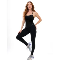 Imagem da promoção Macacão Fitness Blackout Alcinha Slim Zero Transparência Longo Crossfit Inverno