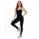 Macacão Fitness Blackout Alcinha Slim Zero Transparência Longo Crossfit Inverno em oferta