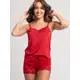 Mit Lingerie Pijama Feminino 3 Peças Short Doll Camisete Calcinha Fio Duplo em oferta