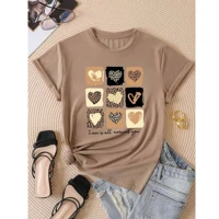 Imagem da promoção Camiseta T-shirt Love Coração Animal Print Tendencia Babylook 100% Algodão