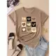 Camiseta T-shirt Love Coração Animal Print Tendencia Babylook 100% Algodão em oferta