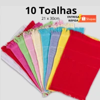 Imagem da promoção Kit 10 Toalhas de Mão Social Toalhinha Área Para Bordar Artesanato escolar de Boca Laune Haus