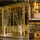 Cortina 300 LEDs 3x3m – Luz Amarela para Casamento, Festa, Natal e Eventos em oferta