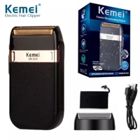 Imagem da promoção Máquina de Barbear Barbeador Elétrico Sem Fio Recarregável Kemei Classic Shaver Km-2024 Bivolt