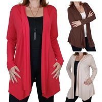 Imagem da promoção Cardigan Feminino Kimono Casaquinho Meia Estação Manga Longa Elegante Sobretudo Outono Plus Size