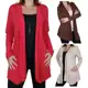 Cardigan Feminino Kimono Casaquinho Meia Estação Manga Longa Elegante Sobretudo Outono Plus Size em oferta