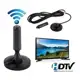 Antena Digital Amplificada Interna e Externa 1.5-5 Metros Base em oferta