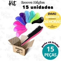 Imagem da promoção Kit Com 15 Escovas Magica Desembaraçadora Antifrizz super Macia Para Revender