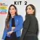 Kit 2 Cardigan Feminino Casaquinho Proteção Solar UV Casaco Academia Térmico em oferta