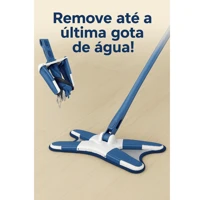 Imagem da promoção Esfregão Giratório Mop Lava Seca Microfibra Multiuso Limpeza de Piso Cozinha Rodo 360° Com Refil