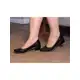 Sapato Social Scarpin Feminino Bico Fino Salto Grosso em oferta