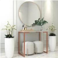 Imagem da promoção Mesa Buffet Balcão Aparador Industrial Pés Rosé Gold 90X30X90