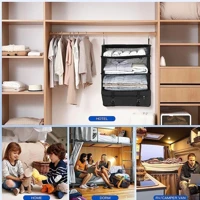 Imagem da promoção Bolsa Prateleiras De Viagem Organizador Suspensas Mala Mão Cabideiro Pendura
