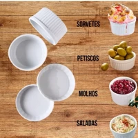 Imagem da promoção Kit 10 Ramekin NAWO canelado Ramequim Melanina Ramecan Pote Ramekin Dorama