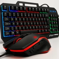 Imagem da promoção Teclado Gamer Semi Mecânico Com Led Rgb Usb Português/BR Pc Ps4