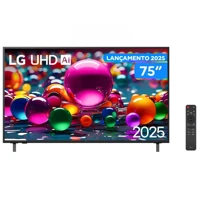 Imagem da promoção Smart TV 75" LG 4K Ultra HD UHD 75UA8550PSA webOS 25 a7 AI Processor 4K Gen8 Alexa 3 HDMI 2 USB