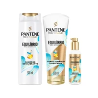 Imagem da promoção Kit Tratamento para o Cabelo Pantene Equilíbrio Raiz e Pontas 3 Peças