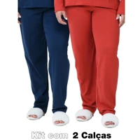 Imagem da promoção Kit com 2 Calças P ao GG em malha 100% Algodão
