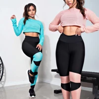 Imagem da promoção Conjunto Calça Legging E Cropped Top Dry Rosê Não Fica Transparente