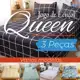 Jogo de Lençol Casal Queen Antialérgico 3 Peças Estampado - Estampas Sortidas em oferta